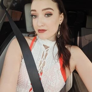 White Buckle Crochet Top